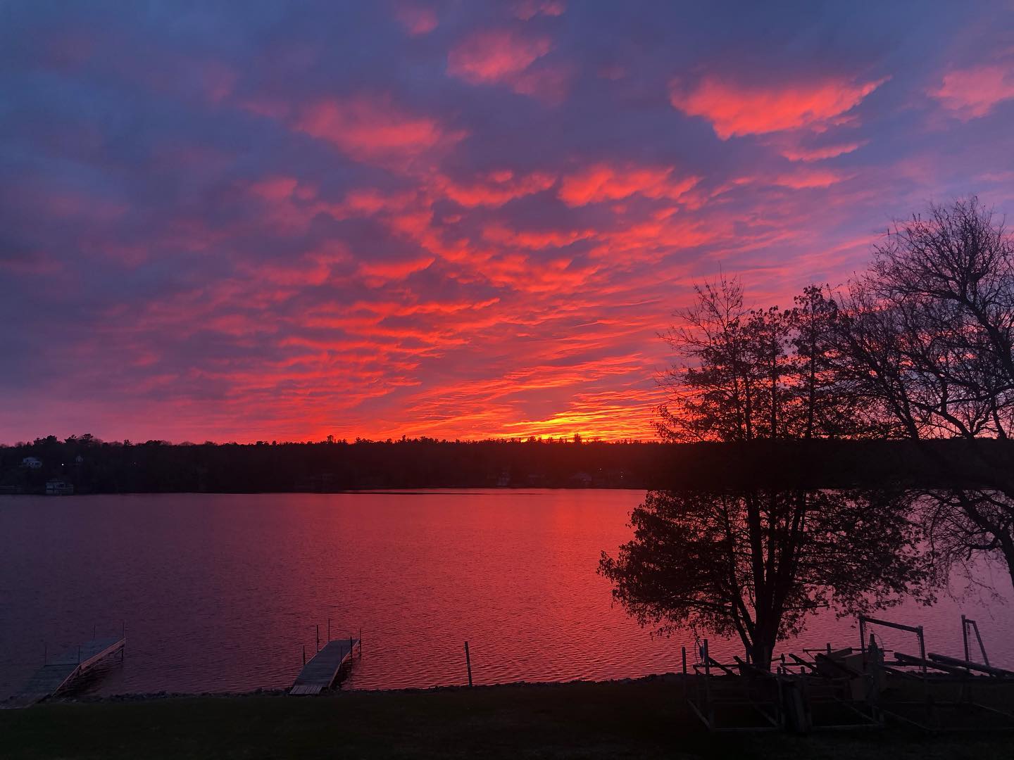 Beautiful Sunsets at Pigeon Lake Resort